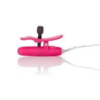 Vibrating Heated Nipple Teasers - Pink