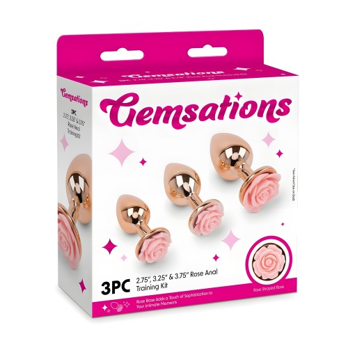Gemsations Rose Gold Anal Training Kit - Luxury Pleasure