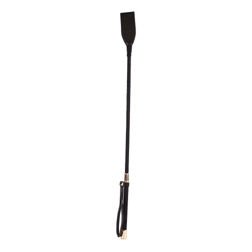 Látigo Riding Crop PU Punta Dorada de 18" - Estimulación Juguetona
