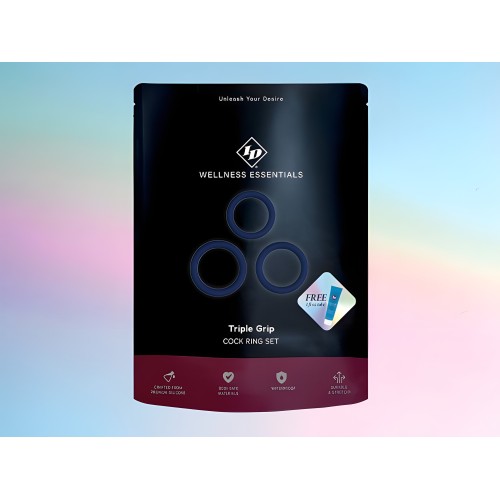 TRIPLE GRIP COCK RING SET BAG