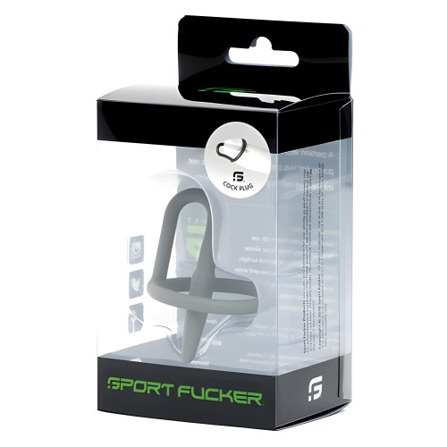 Sport Fucker Cock Plug - Gris para un Placer Aumentado