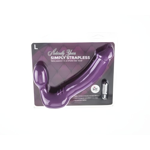Simply Vibrating Strapless Strap On Large