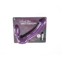 Simply Vibrating Strapless Strap On Large
