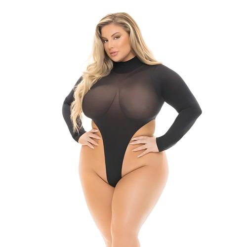 Pink Lipstick Body Suit for Curvy Figures