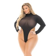 Pink Lipstick Body Suit for Curvy Figures