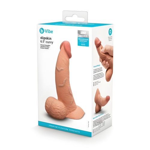 B-vibe Slipskin Dildo - Placer Curvo