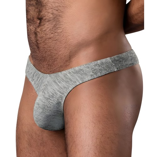 Tanga Acanalado y Listo Gris L/XL