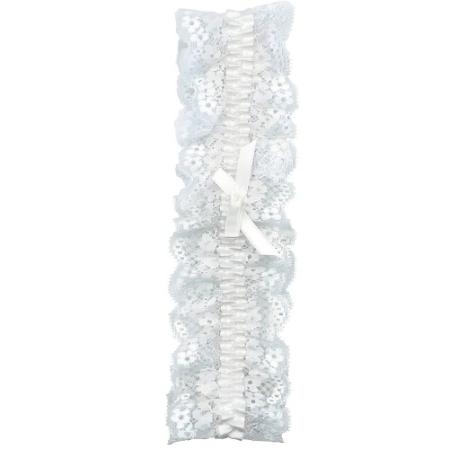 Garter de Encaje Blanco O/S