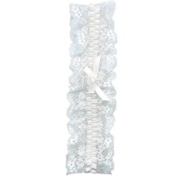 Garter de Encaje Blanco O/S