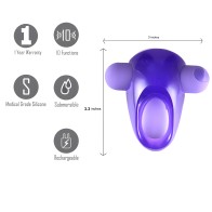 Anillo Vibrador Casey para Ereción Morado