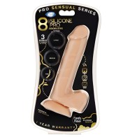 Pro Sensual Premium Silicone Dong with 3 Cockrings