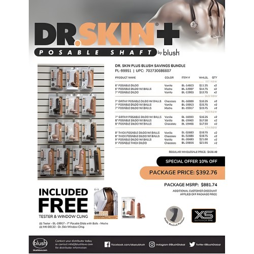 Dr. Skin Plus Blush Bundle - Variety of Dildos