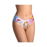 =mememe Comics Hot Girl Printed Slip - Large