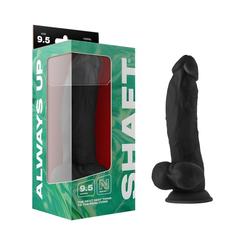Shaft Model N Liquid Silicone Dong - Black