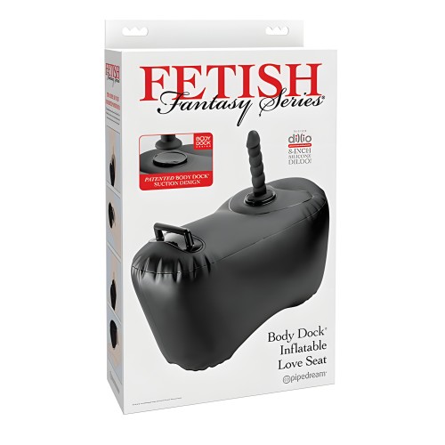 Fetish Fantasy Series Body Dock Inflatable Love Seat - Black