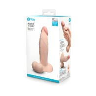 B-vibe Slipskin Dildo Girthy 8 Crm - Realistic Stimulation