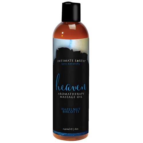 Aceite de Masaje Intimate Earth Heaven Avellana Biscotti para piel sedosa