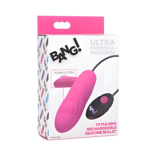 Vibrador Silicona 7x Pulsos para Placer Personalizado