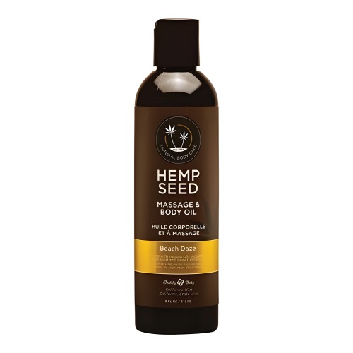 Earthly Body Massage Oil - Beach Daze 8 Oz