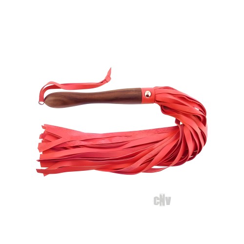 Rouge Leather Flogger - Elegant Play Tool