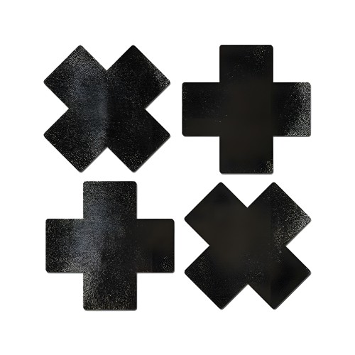 Pastease Petites Liquid Cross Black Pack Of 2