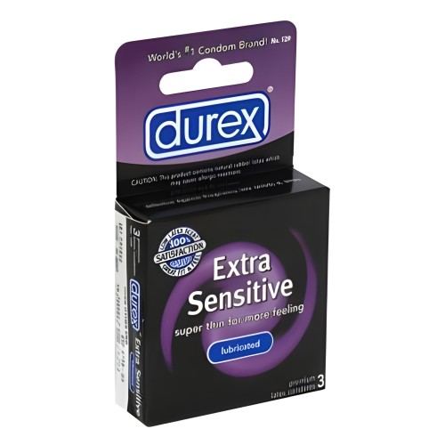 Condones Durex Extra Sensibles Lubricados para Seguridad