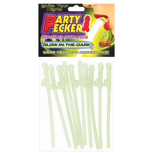 Popotes Party Pecker Brillantes 10 Pack