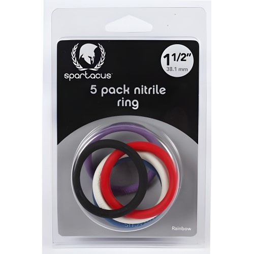 Spartacus Nitrile Cock Rings - Enhance Pleasure