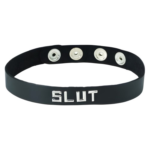 Collar Pequeño de Cuero (Slut)