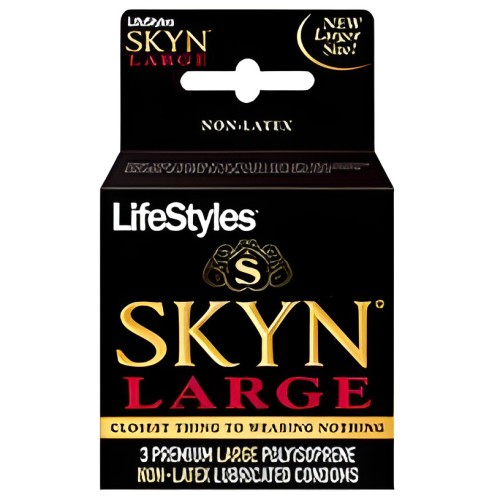 Lifestyles Skyn Large Condoms for Comfort and Sensitivity