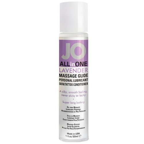 JO Glide de Masaje Lavanda 1oz - Relajación