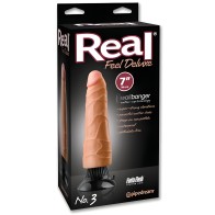 Vibrador Real Feel Deluxe 7 pulgadas - Beige