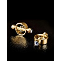 Pinzas Magnéticas para Pezones Fetish Fantasy Gold