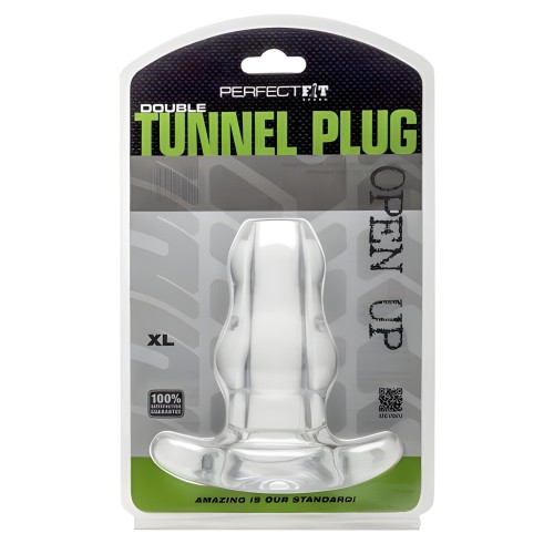 Double Tunnel Plug X-Large Clear
