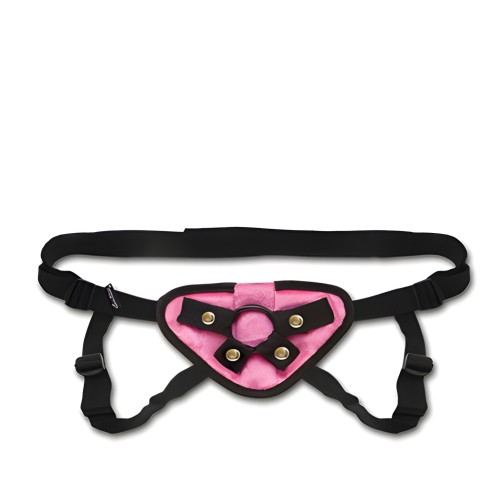 Lux Fetish Velvet Strap On Harness - Adjustable Comfort