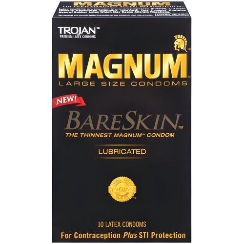Condones Magnum Bareskin Trojan - Comodidad Mejorada