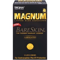 Condones Magnum Bareskin Trojan - Comodidad Mejorada