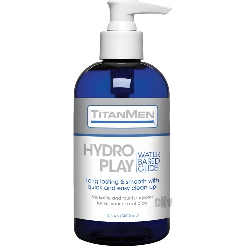 Titanmen Hydro Play Glide a Base de Agua 8oz - Duradero