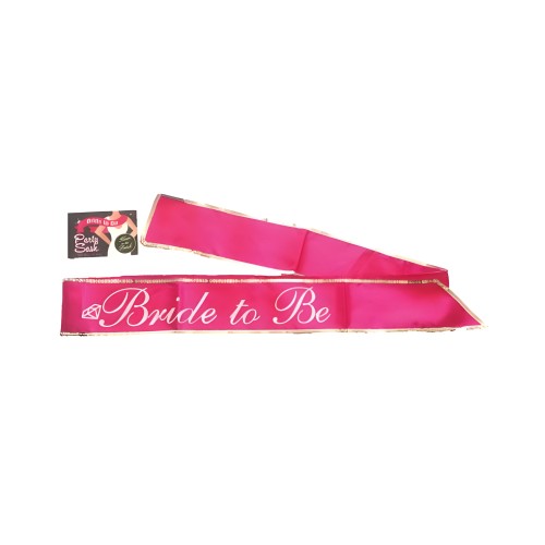 Bride To Be Sash for Fun Celebrations