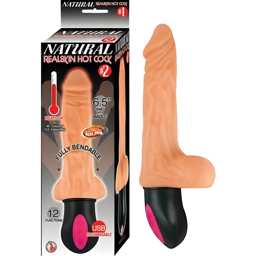 Natural Realskin Hot Cock #2 6.5 Pulgadas Beige