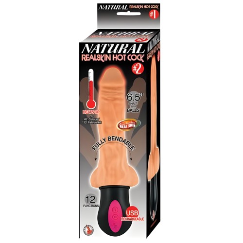 Natural Realskin Hot Cock #2 6.5 Pulgadas Beige