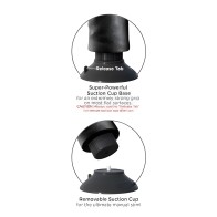 King Cock Dildo Vibrante de 9 Pulgadas con Testículos Negro