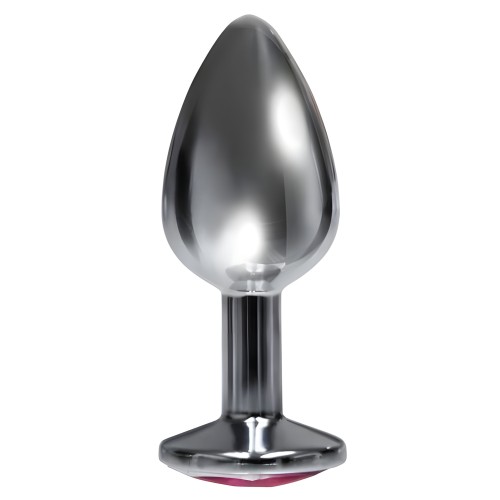 Silver Starter Bejeweled Stainless Steel Plug - Perfect for Beginners