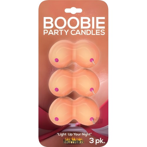 Velas de Fiesta Boobie - Paquete de 3