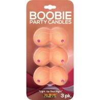 Velas de Fiesta Boobie - Paquete de 3