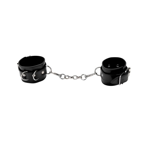 Ouch! Leather Cuffs - Black - Quality Restraints