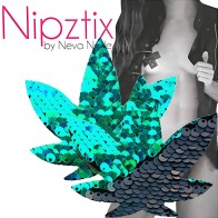 Neva Nude Pot Leaf Pasties - Fun Fashion