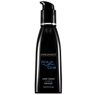 Wicked Aqua Chill Lubricante Acuoso con Sensación Refrescante 4oz