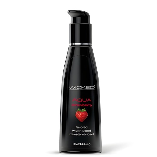 Wicked Aqua Strawberry Lubricant - Smooth & Vegan
