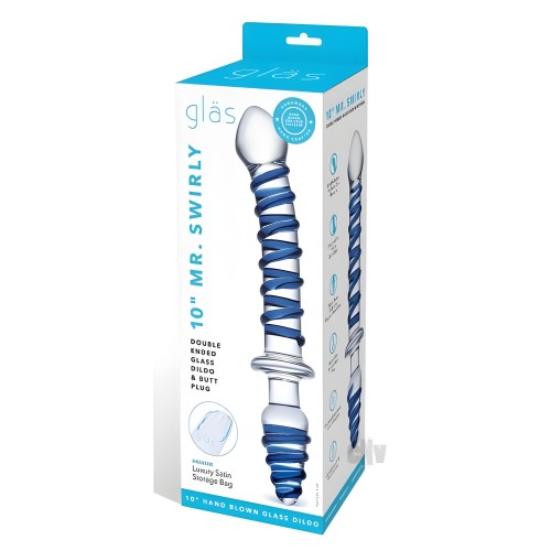Mr. Swirly Double Ended Glass Dildo - Versatile Stimulation